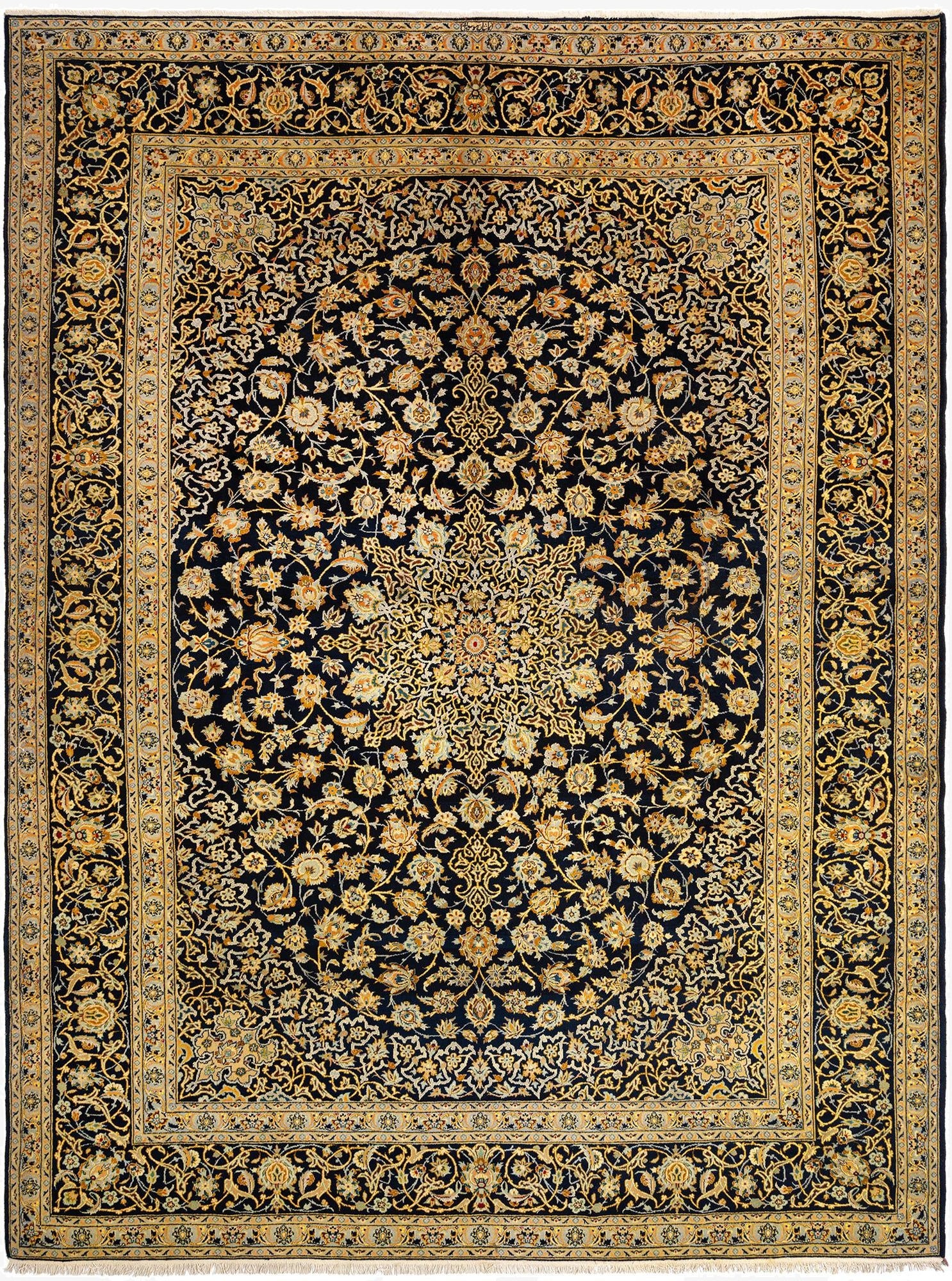 10' 6 x 14' 1 Kashan Wool Rug