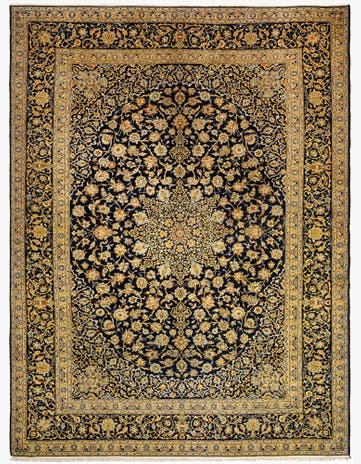 10' 6 x 14' 1 Kashan Wool Rug
