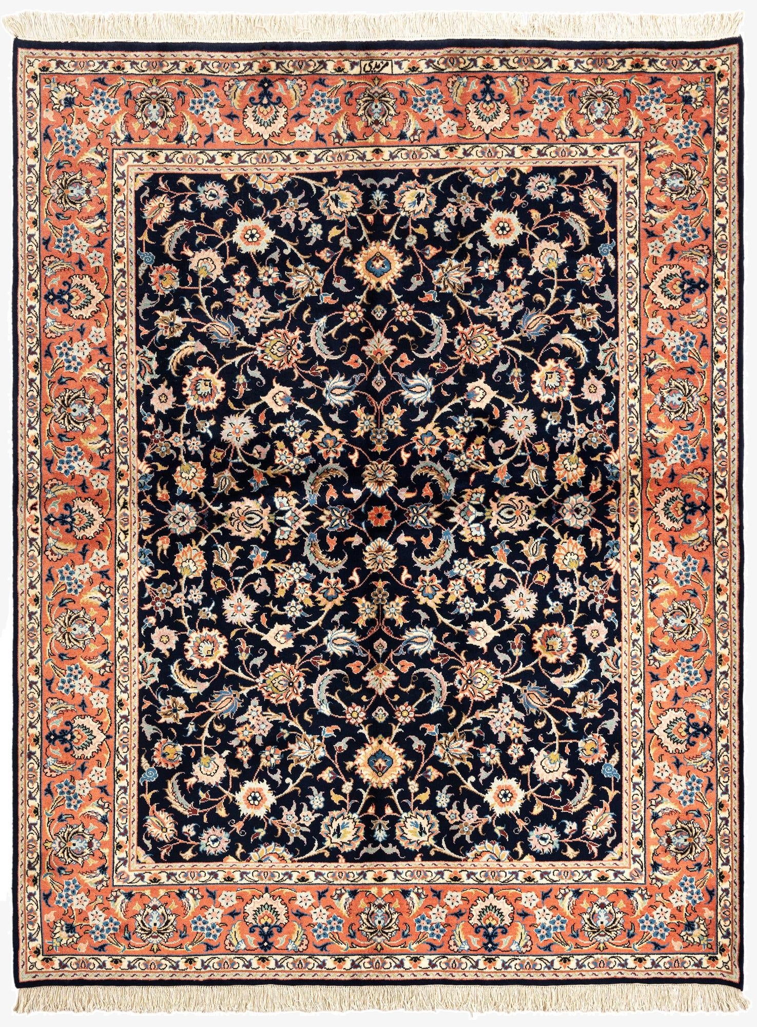 6' 4 x 8' 4 Kashan Wool Rug