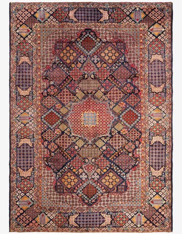 9' 6 x 13' 1 Kashan Wool Rug