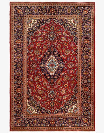 6' 6 x 9' 11 Kashan Wool Rug
