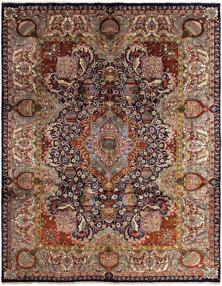 Detail image of 9' 9 x 13' 1 Kashmar Wool Rug