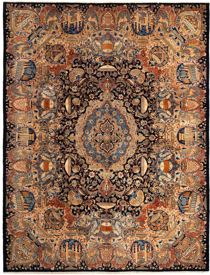 Detail image of 10' x 13' Kashmar Wool Rug