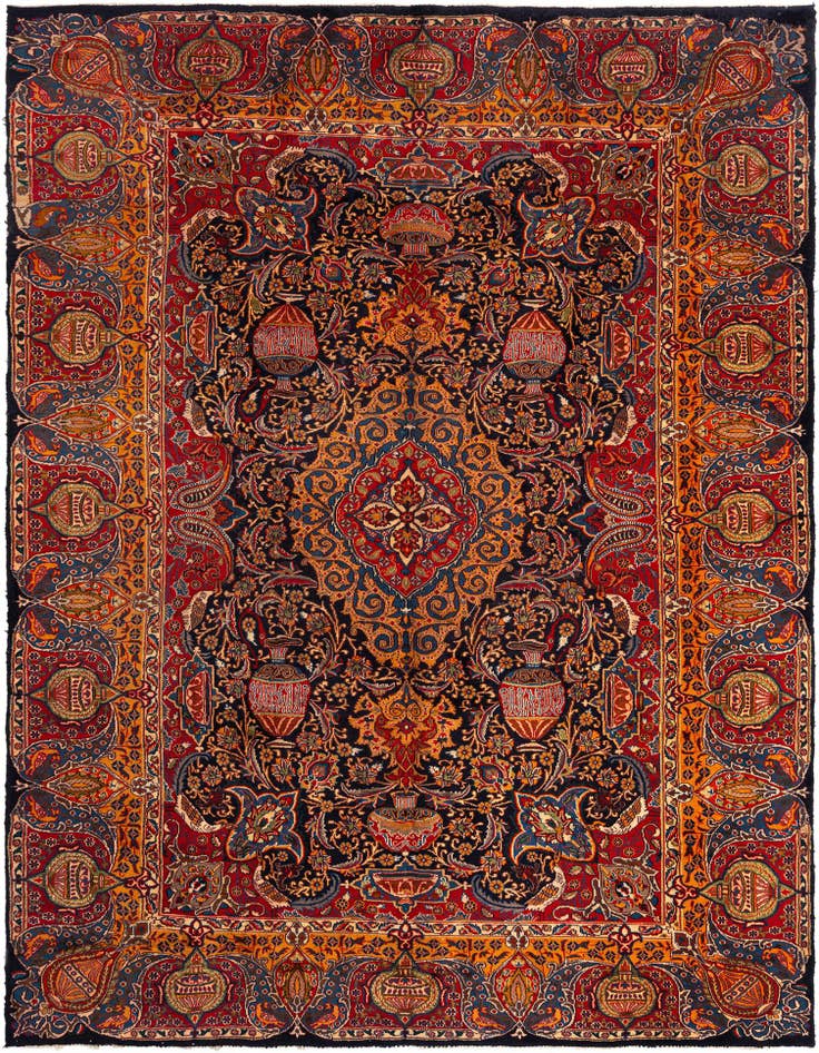Detail image of 9' 4 x 12' 6 Kashmar Wool Rug