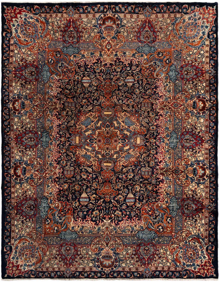 Detail image of 9' 8 x 12' 6 Kashmar Wool Rug