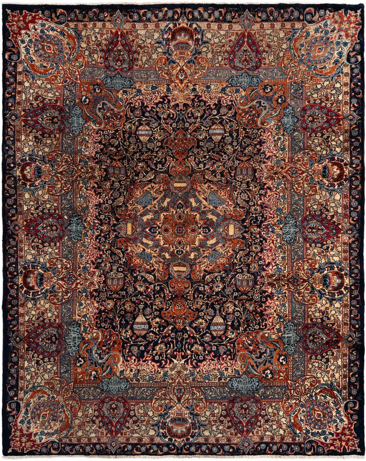 Detail image of 9' 8 x 12' 6 Kashmar Wool Rug