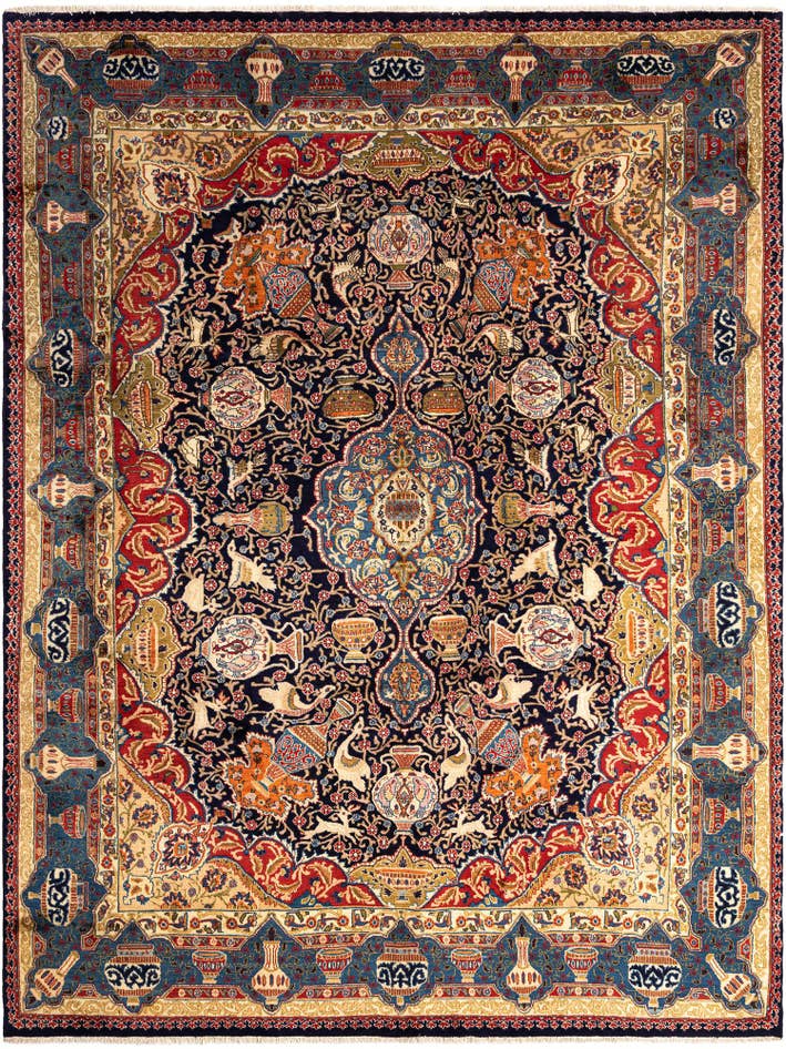 Detail image of 9' 4 x 12' 7 Kashmar Wool Rug