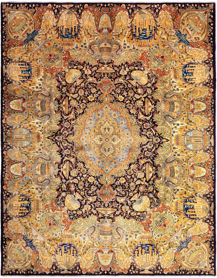 Detail image of 9' 8 x 12' 10 Kashmar Wool Rug