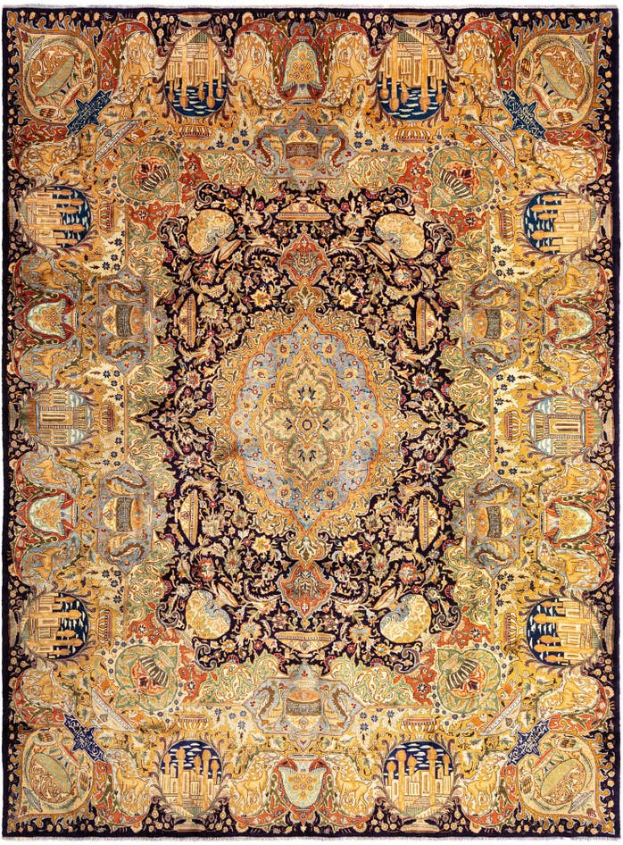 Detail image of 9' 8 x 12' 10 Kashmar Wool Rug