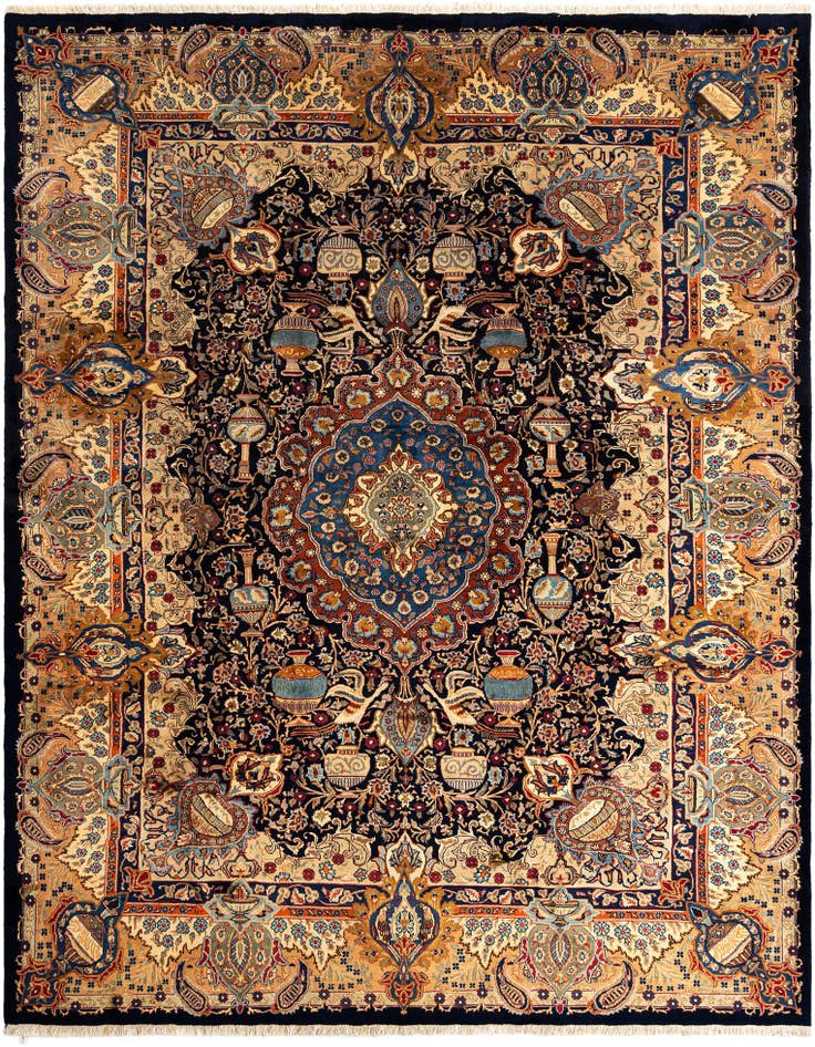 Detail image of 9' 8 x 12' 4 Kashmar Wool Rug