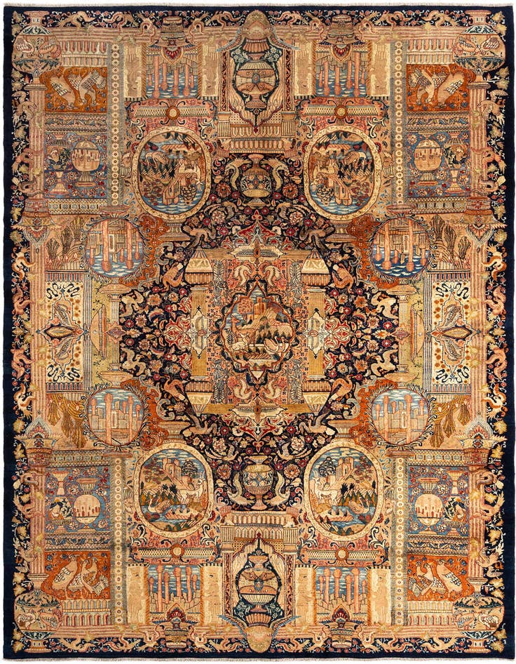 Detail image of 9' 9 x 13' 7 Kashmar Wool Rug