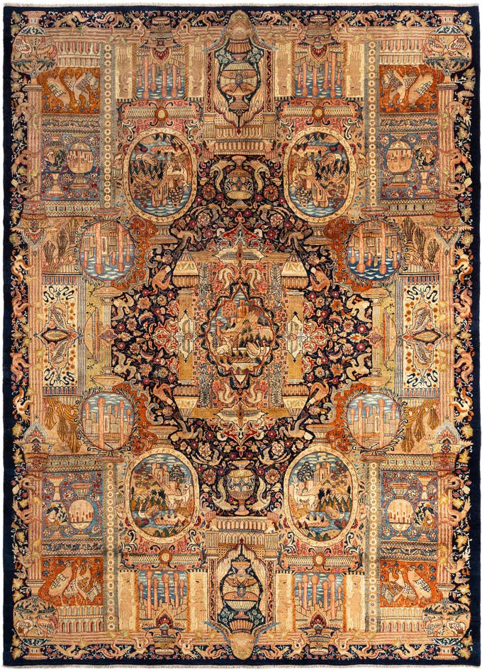 Detail image of 9' 9 x 13' 7 Kashmar Wool Rug