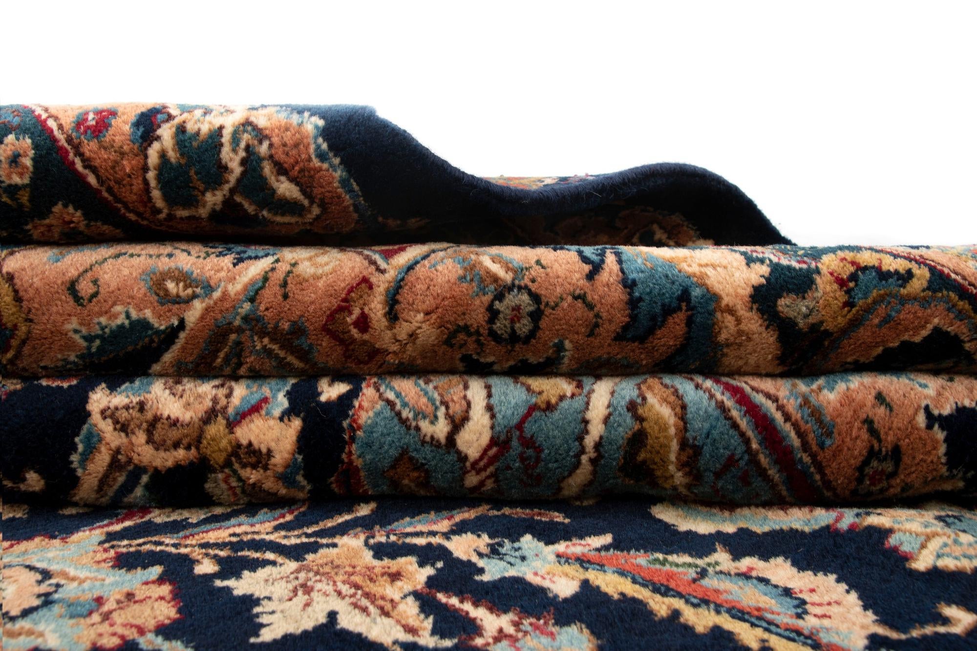 9' 2 x 12' 6 Hand Knotted Kashmar Persian Wool Rug