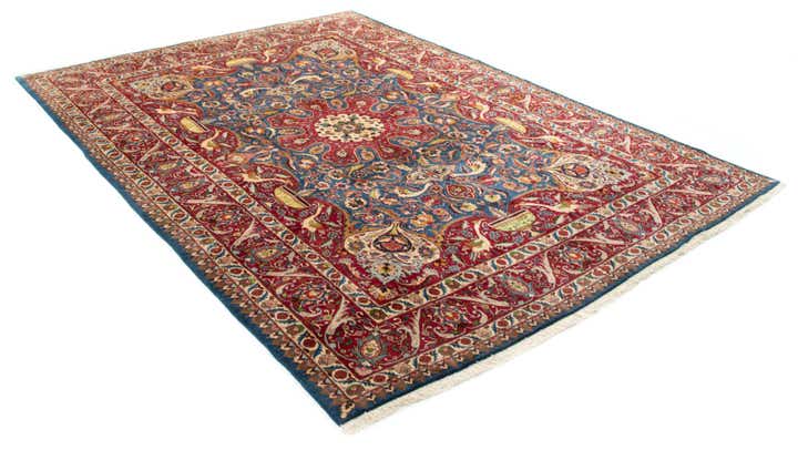 9' 8 x 13' 1 Hand Knotted Kashmar Persian Wool Rug
