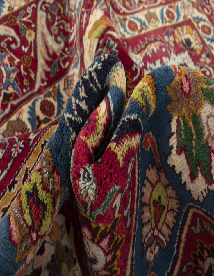 Detail image of 9' 8 x 13' 1 Hand Knotted Kashmar Persian Wool Rug