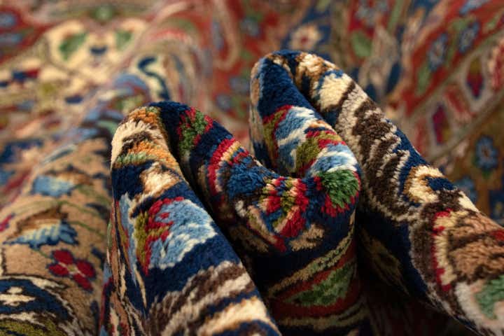 9' 9 x 12' 6 Hand Knotted Kashmar Persian Wool Rug