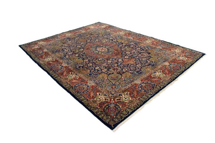 9' 9 x 12' 6 Hand Knotted Kashmar Persian Wool Rug