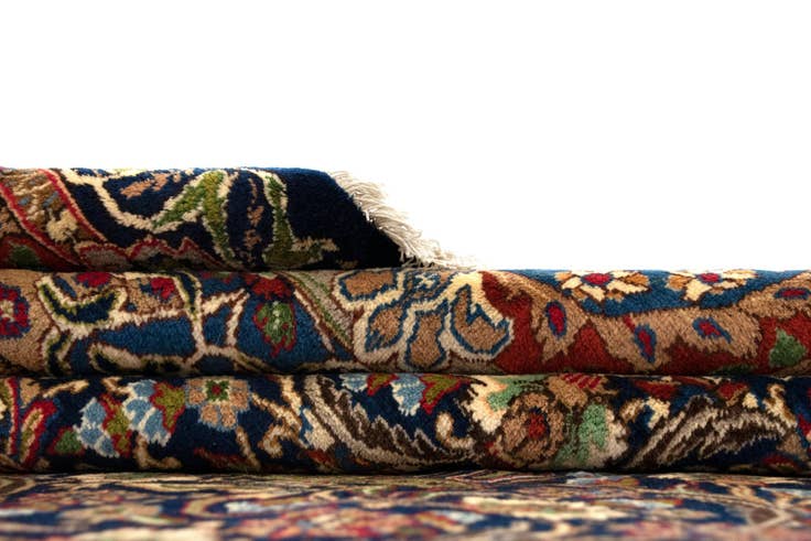 Detail image of 9' 9 x 12' 6 Hand Knotted Kashmar Persian Wool Rug