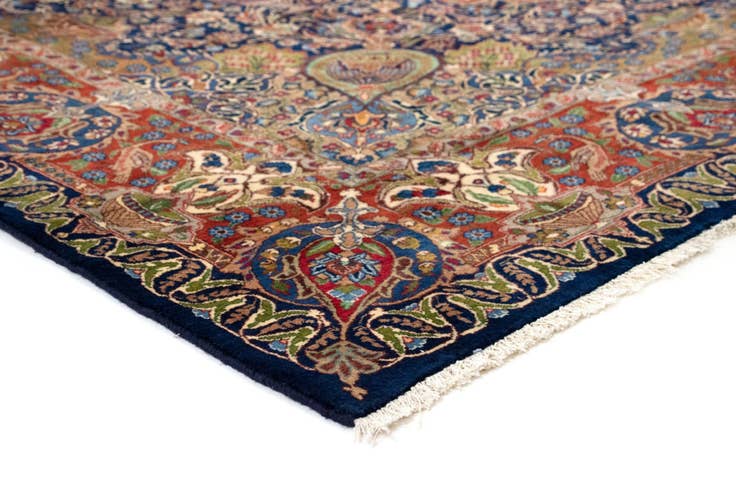 Detail image of 9' 9 x 12' 6 Hand Knotted Kashmar Persian Wool Rug