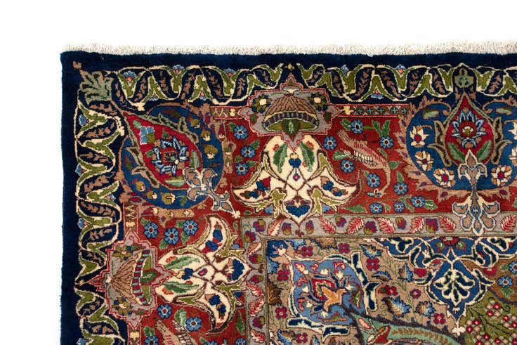 Detail image of 9' 9 x 12' 6 Hand Knotted Kashmar Persian Wool Rug