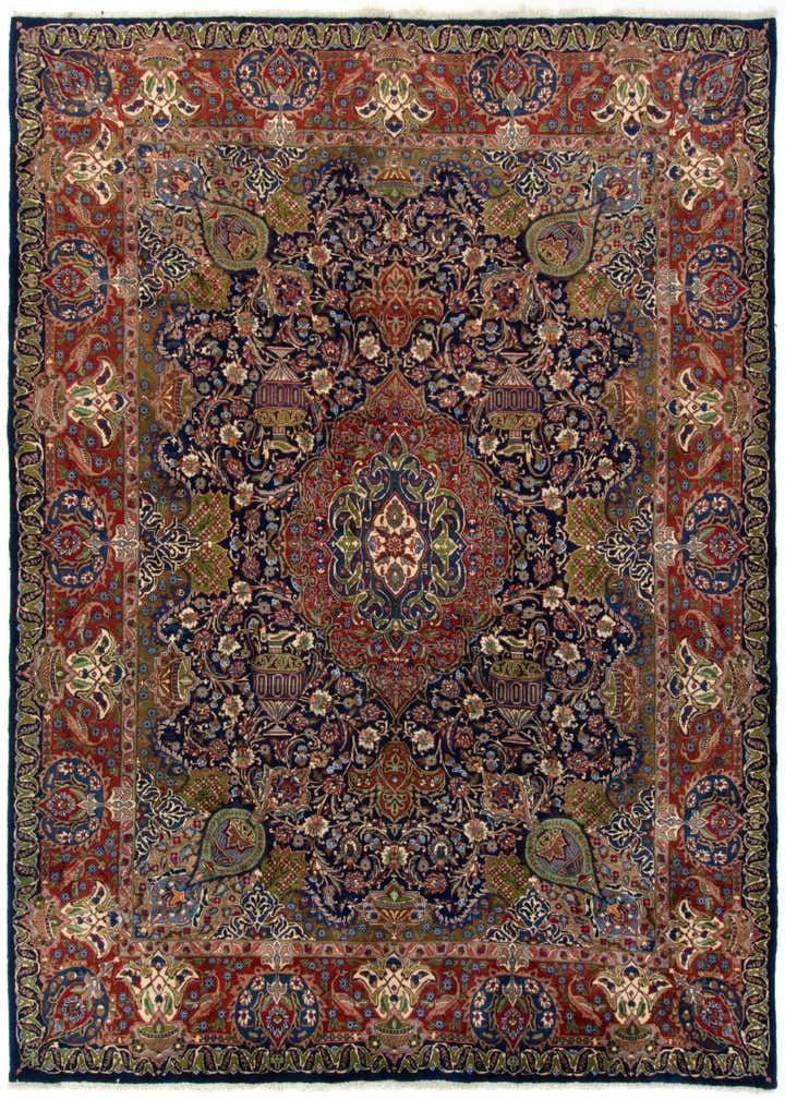 9' 9 x 12' 6 Hand Knotted Kashmar Persian Wool Rug