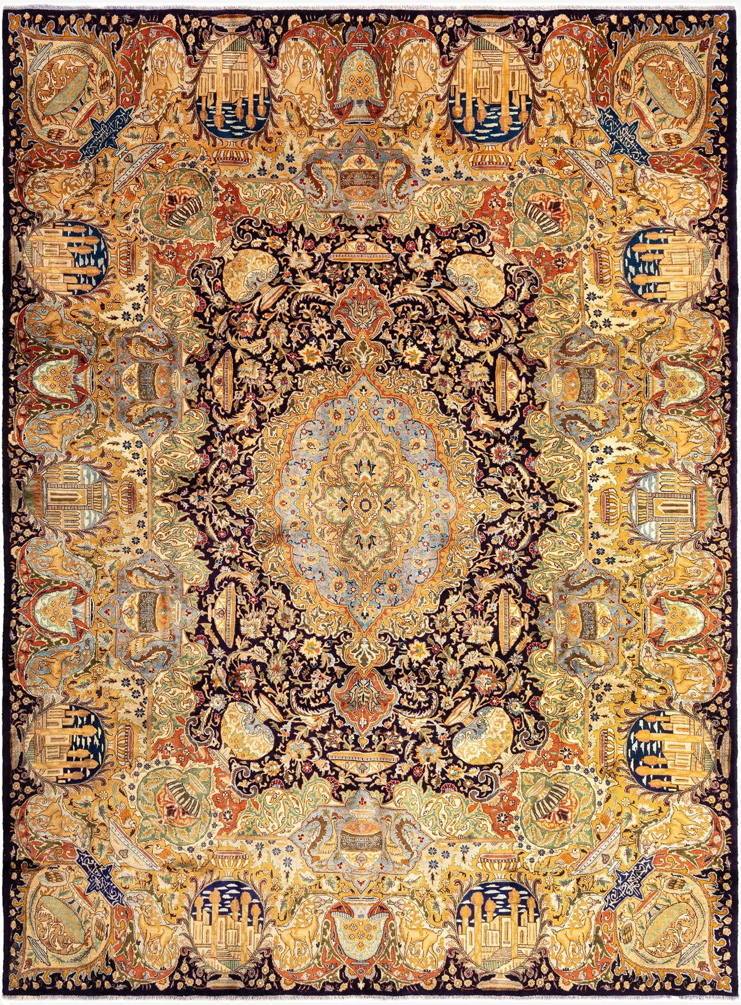 9' 8 x 12' 10 Kashmar Wool Rug