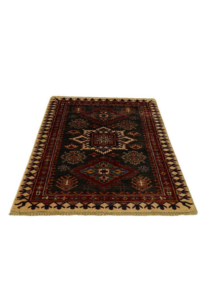 3' 5 x 5' 2 Hand Knotted Kazak Rug