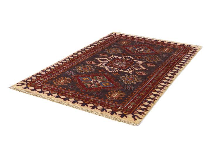 3' 5 x 5' 2 Hand Knotted Kazak Rug