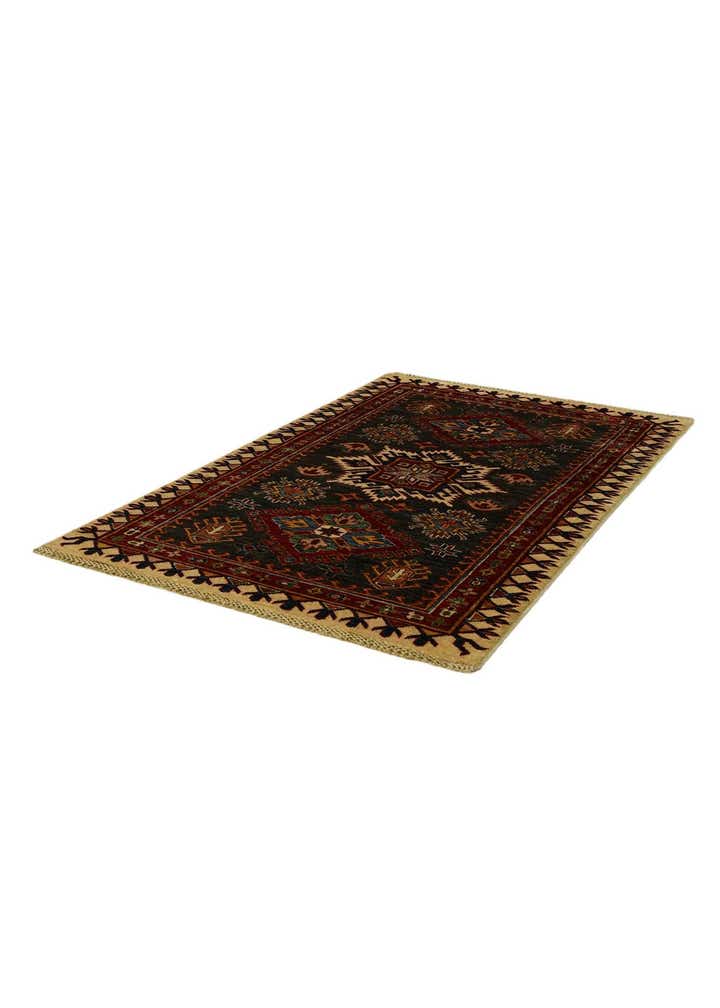 3' 5 x 5' 2 Hand Knotted Kazak Rug