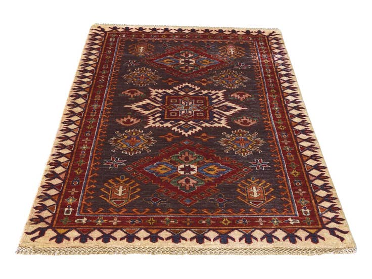 Detail image of 3' 5 x 5' 2 Hand Knotted Kazak Rug