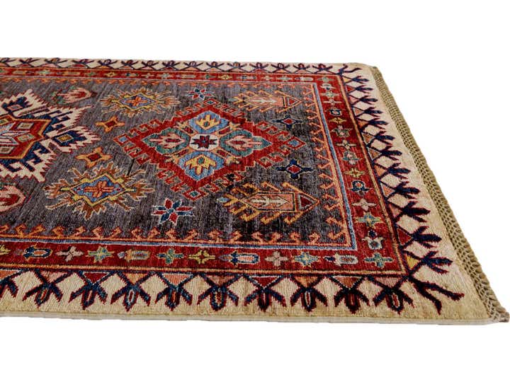 3' 5 x 5' 2 Hand Knotted Kazak Rug