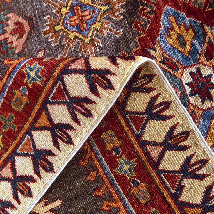 Detail image of 3' 5 x 5' 2 Hand Knotted Kazak Rug