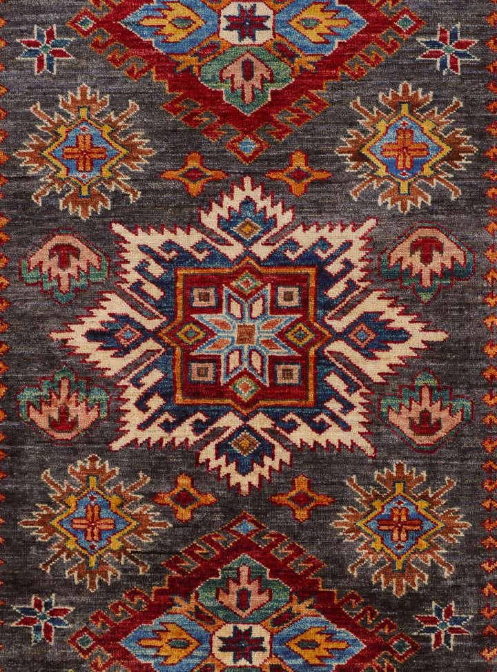 3' 5 x 5' 2 Hand Knotted Kazak Rug