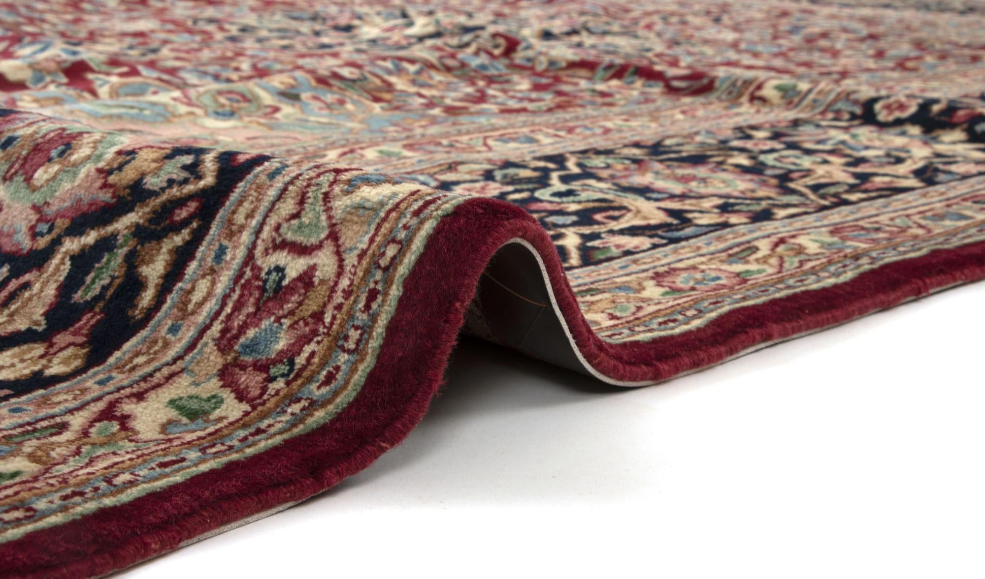 9' 3 x 12' 5 Hand Knotted Kerman Persian Wool Rug
