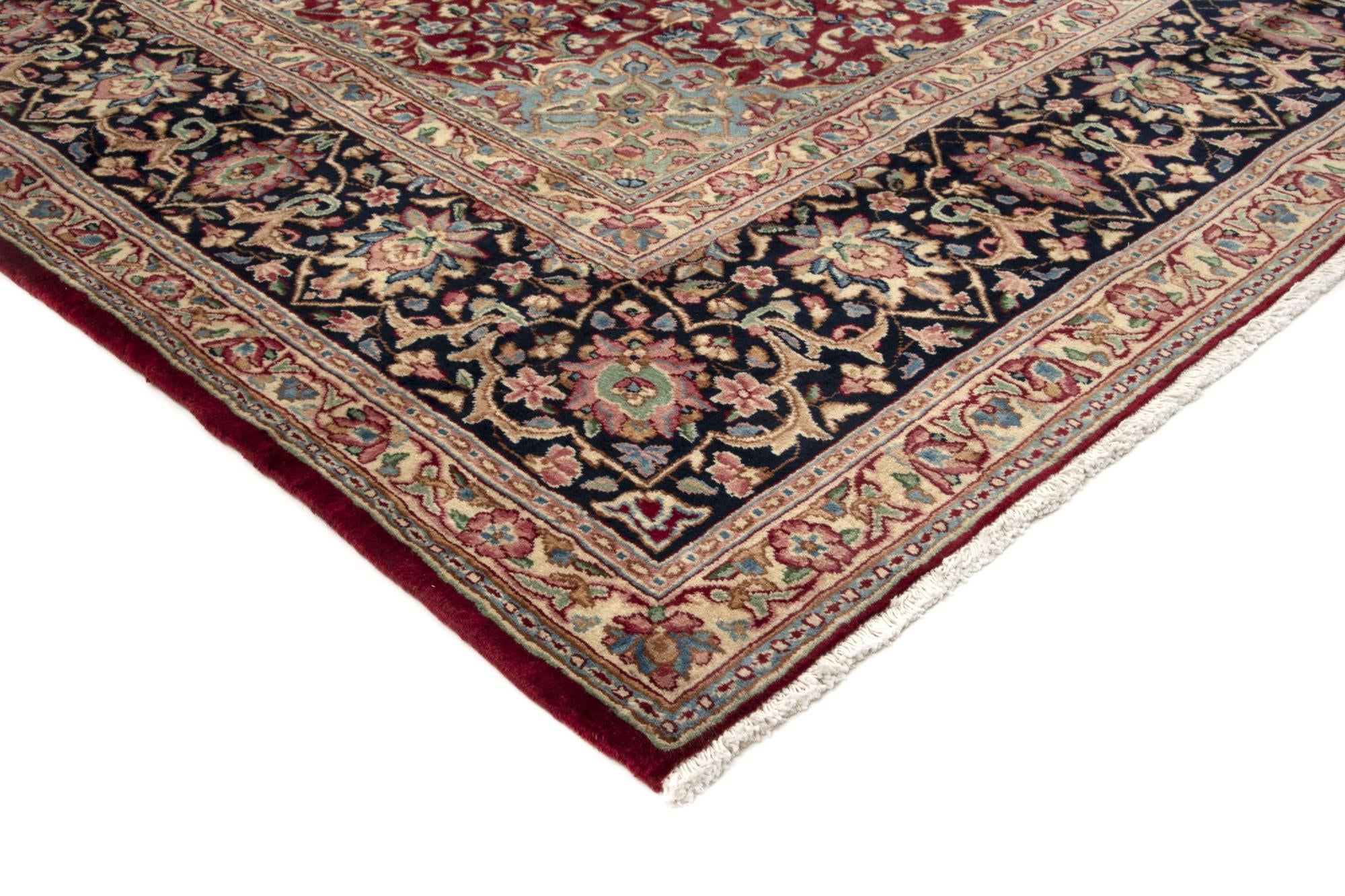 9' 3 x 12' 5 Hand Knotted Kerman Persian Wool Rug