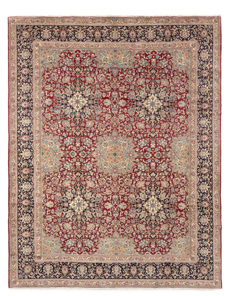 Detail image of 9' 3 x 12' 8 Hand Knotted Kerman Persian Wool Rug