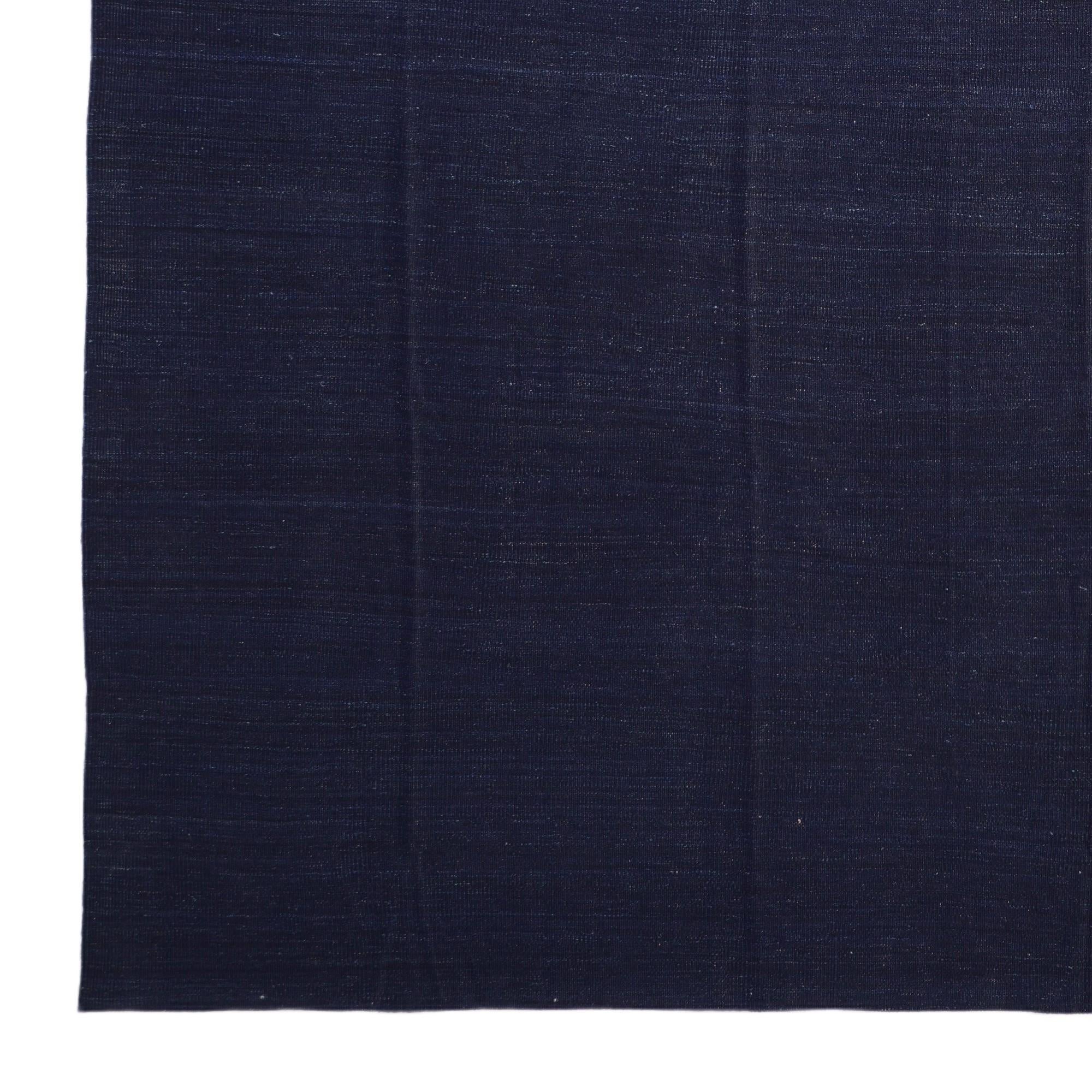 12' 5 x 18' 11 Hand Woven Kilim Afghan Wool Rug