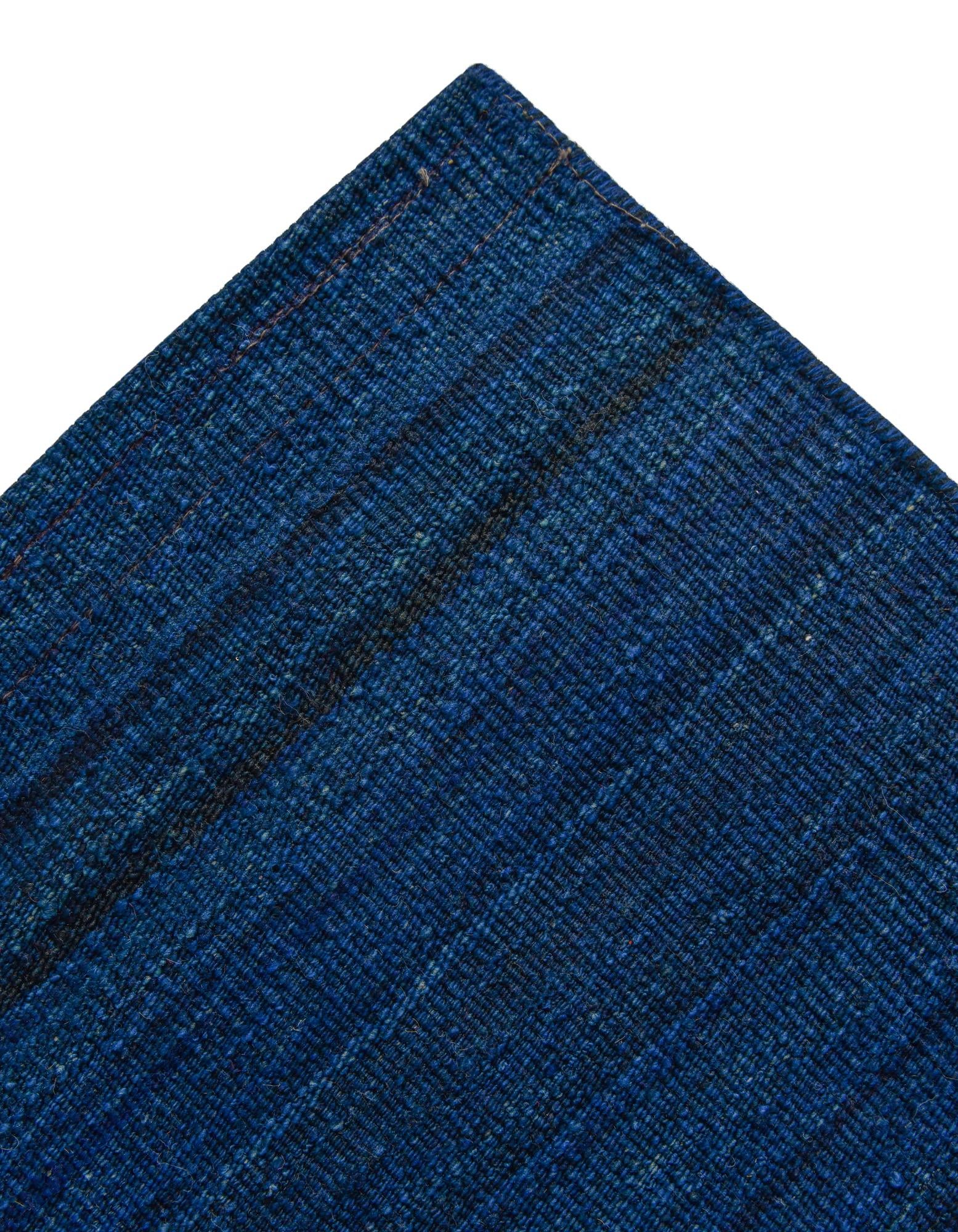 6' 10 x 9' 7 Hand Woven Kilim Modern Wool Rug