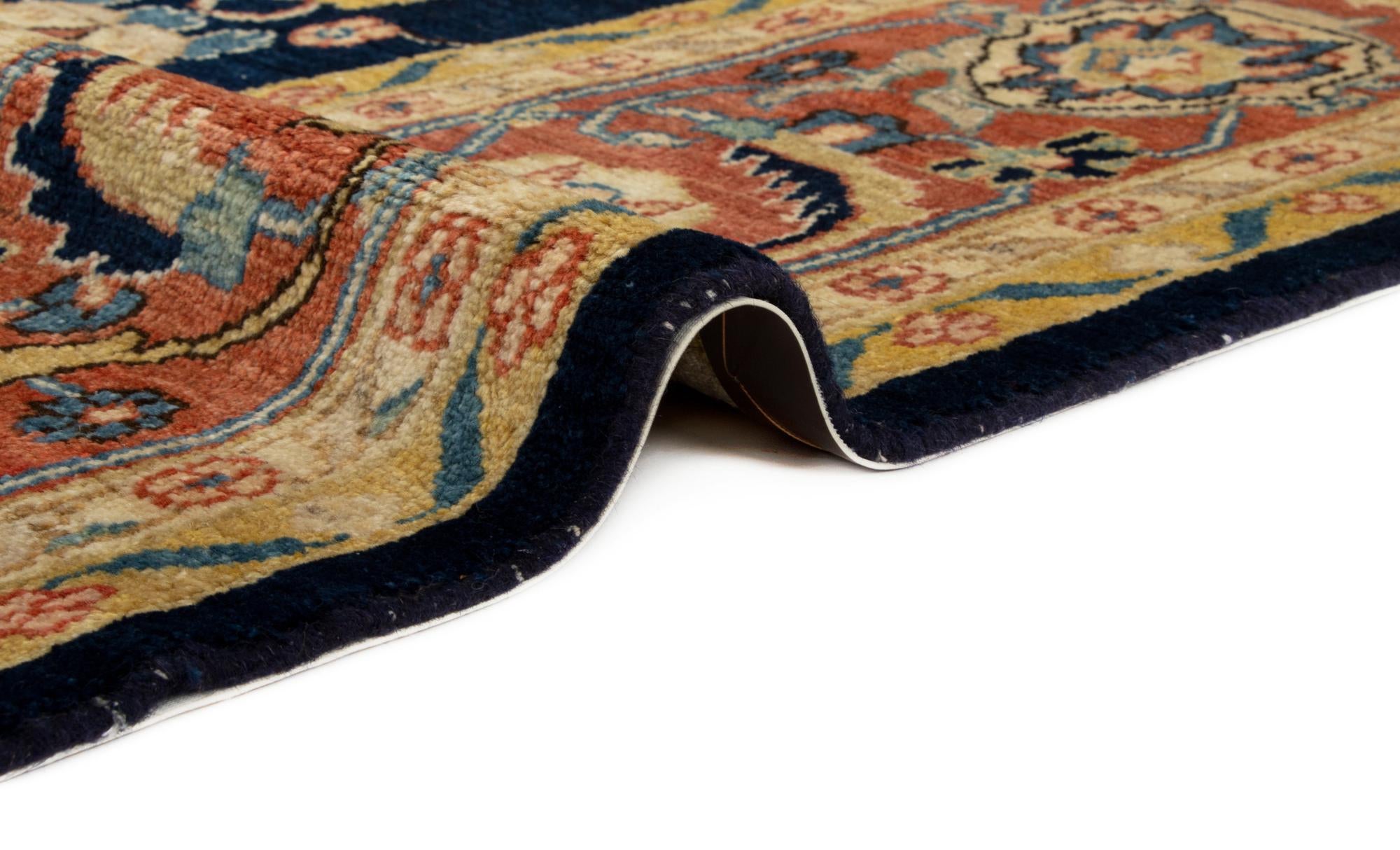 6' 7 x 9' 8 Hand Knotted Kurd Persian Wool Rug