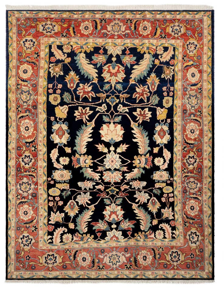 Detail image of 6' 7 x 9' 8 Hand Knotted Kurd Persian Wool Rug