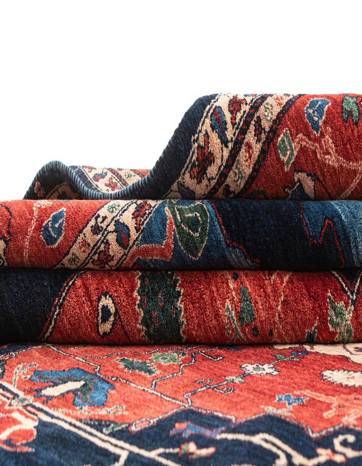 Detail image of 8' 2 x 9' 7 Hand Knotted Luribaft Rug