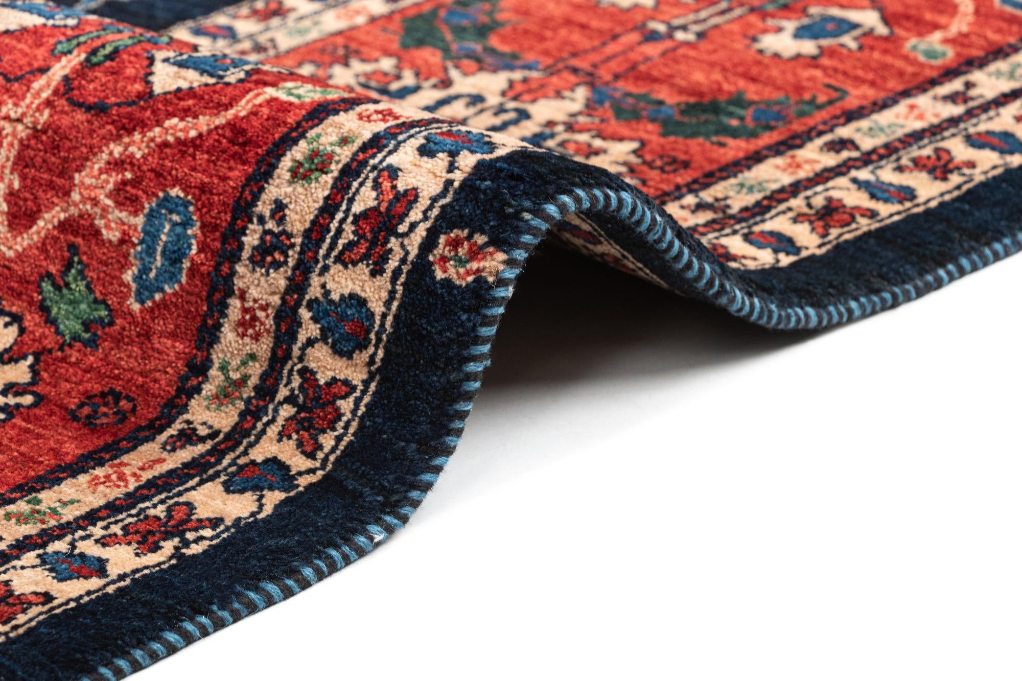 8' 2 x 9' 7 Hand Knotted Luribaft Rug
