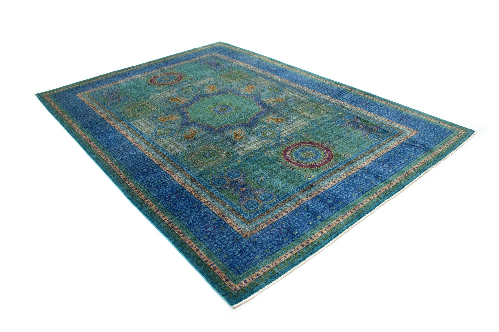 6' 11 x 9' 10 Mamluk Wool Rug
