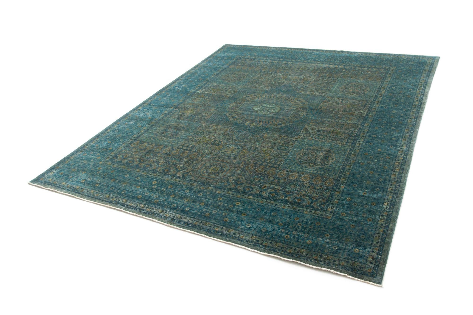 8' x 9' 11 Hand Knotted Mamluk Rug