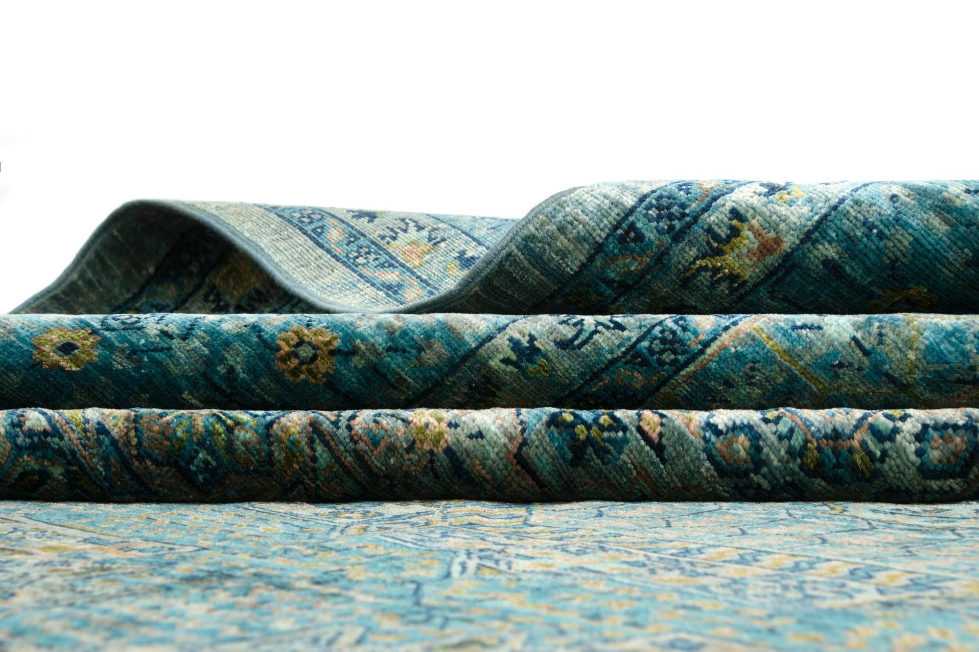 8' x 9' 11 Hand Knotted Mamluk Rug