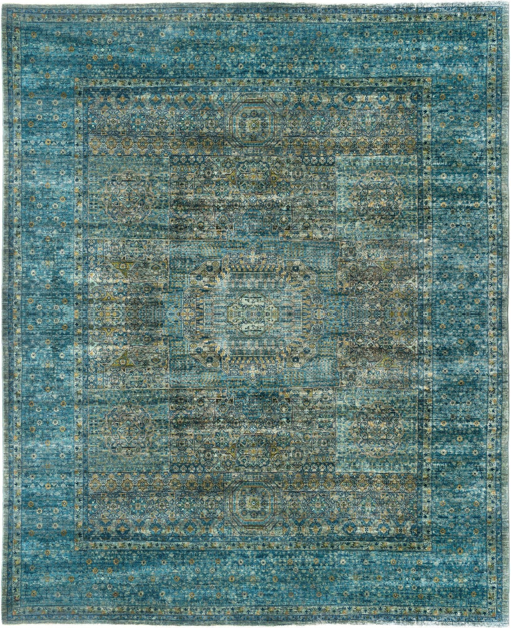 8' x 9' 11 Hand Knotted Mamluk Rug