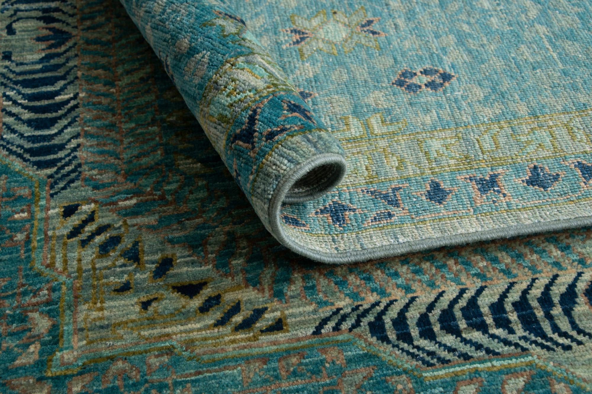 8' x 9' 9 Hand Knotted Mamluk Rug