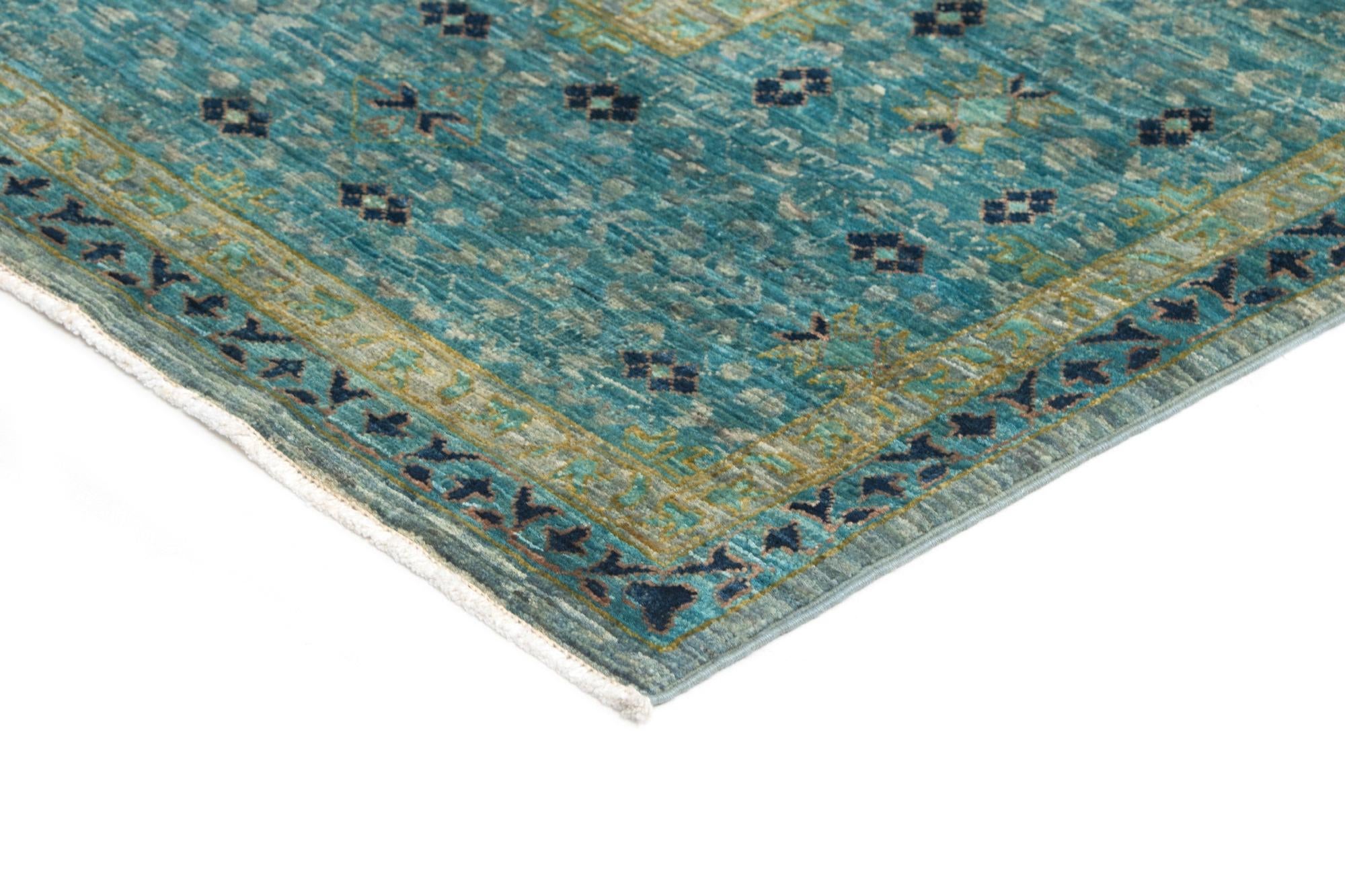 8' x 9' 9 Hand Knotted Mamluk Rug