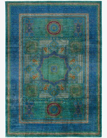 6' 11 x 9' 10 Mamluk Wool Rug