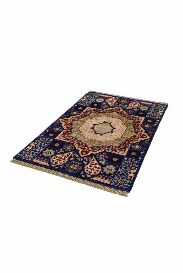 Detail image of 2' x 3' 2 Hand Knotted Mamluk Ziegler Rug